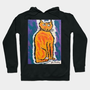 John Hinckley - original cat painting Hoodie